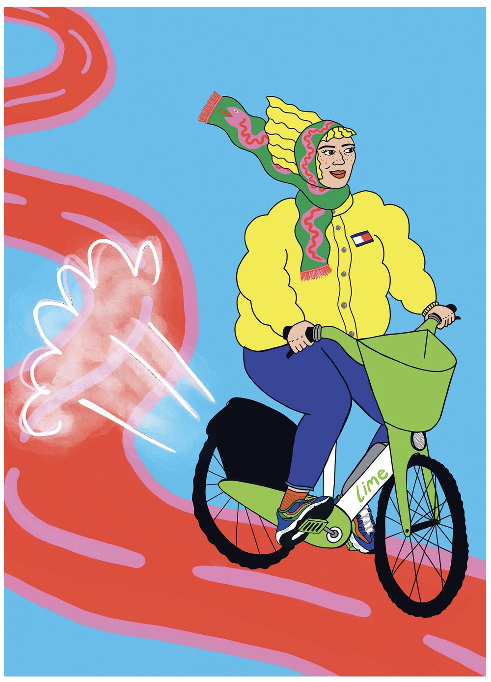 Lime Bike Postcard