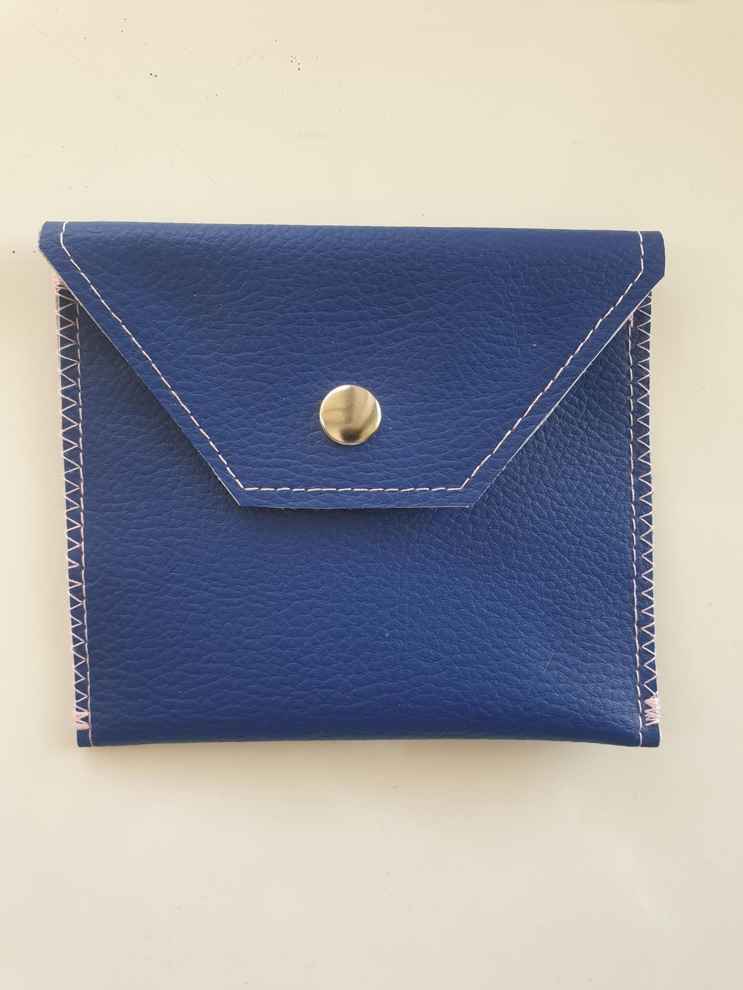 Faux Leather Large Square Pocket Purse