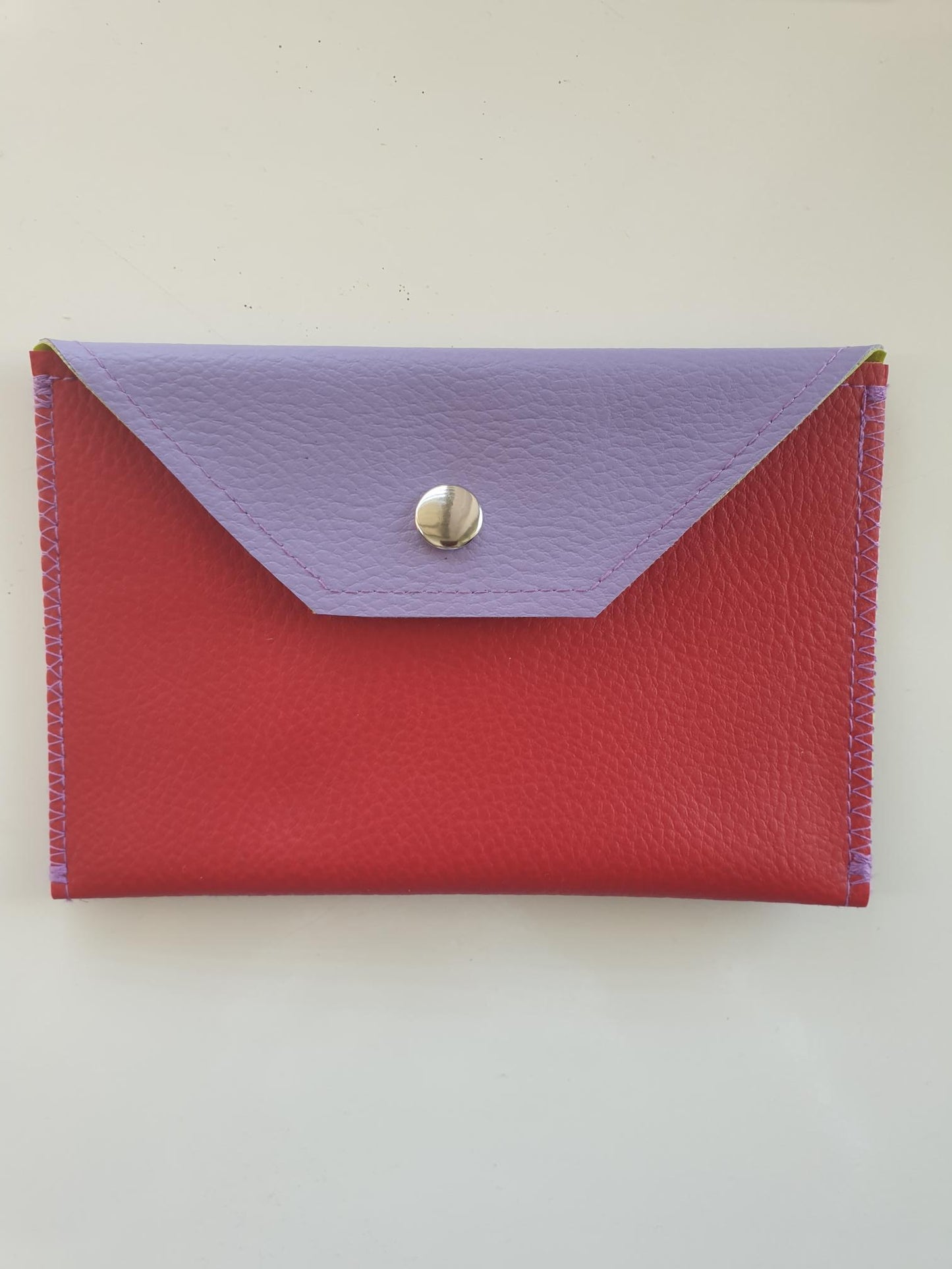 Faux Leather Two Pocket Purse