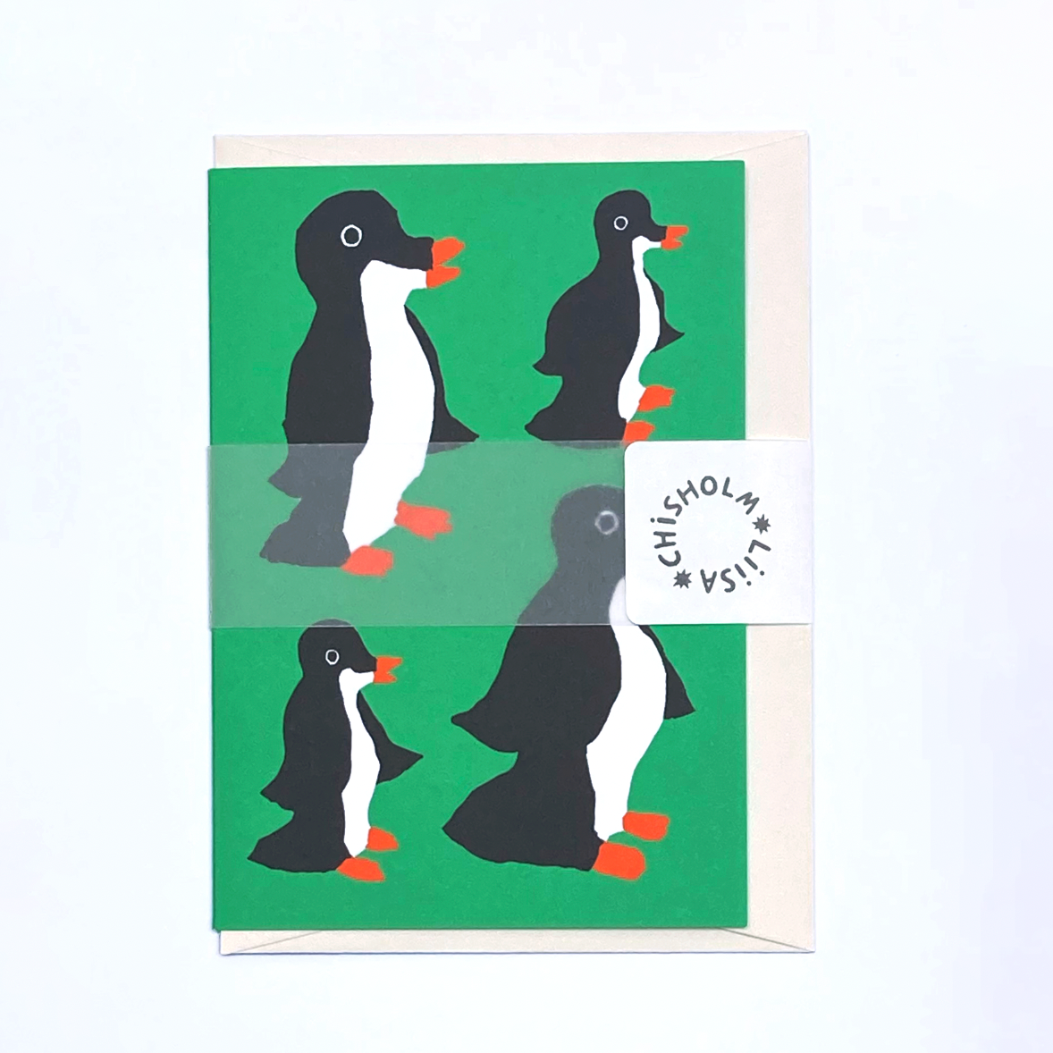 Mini Card - Penguin Family-Neighbourhood Store