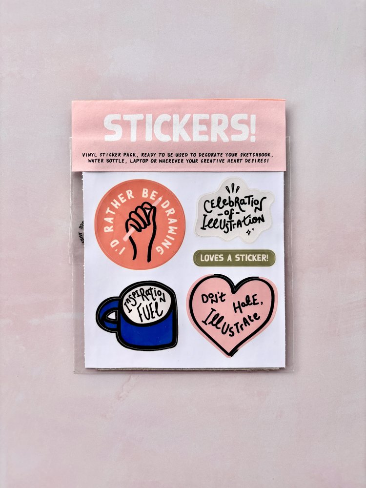 ILLUSTRATION VINYL STICKER PACK