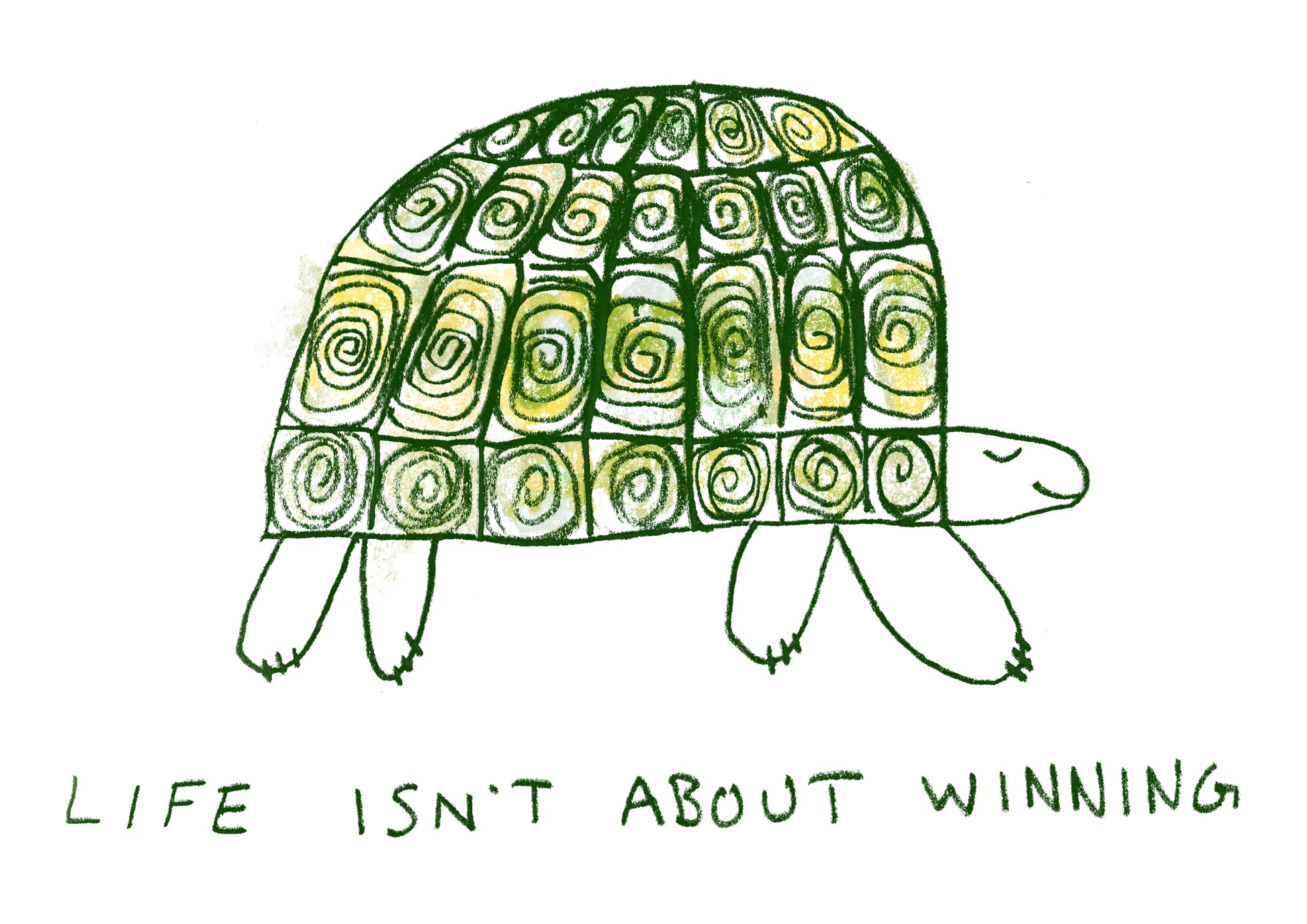 Life Isn’t About Winning A3 Art Print-Neighbourhood Store