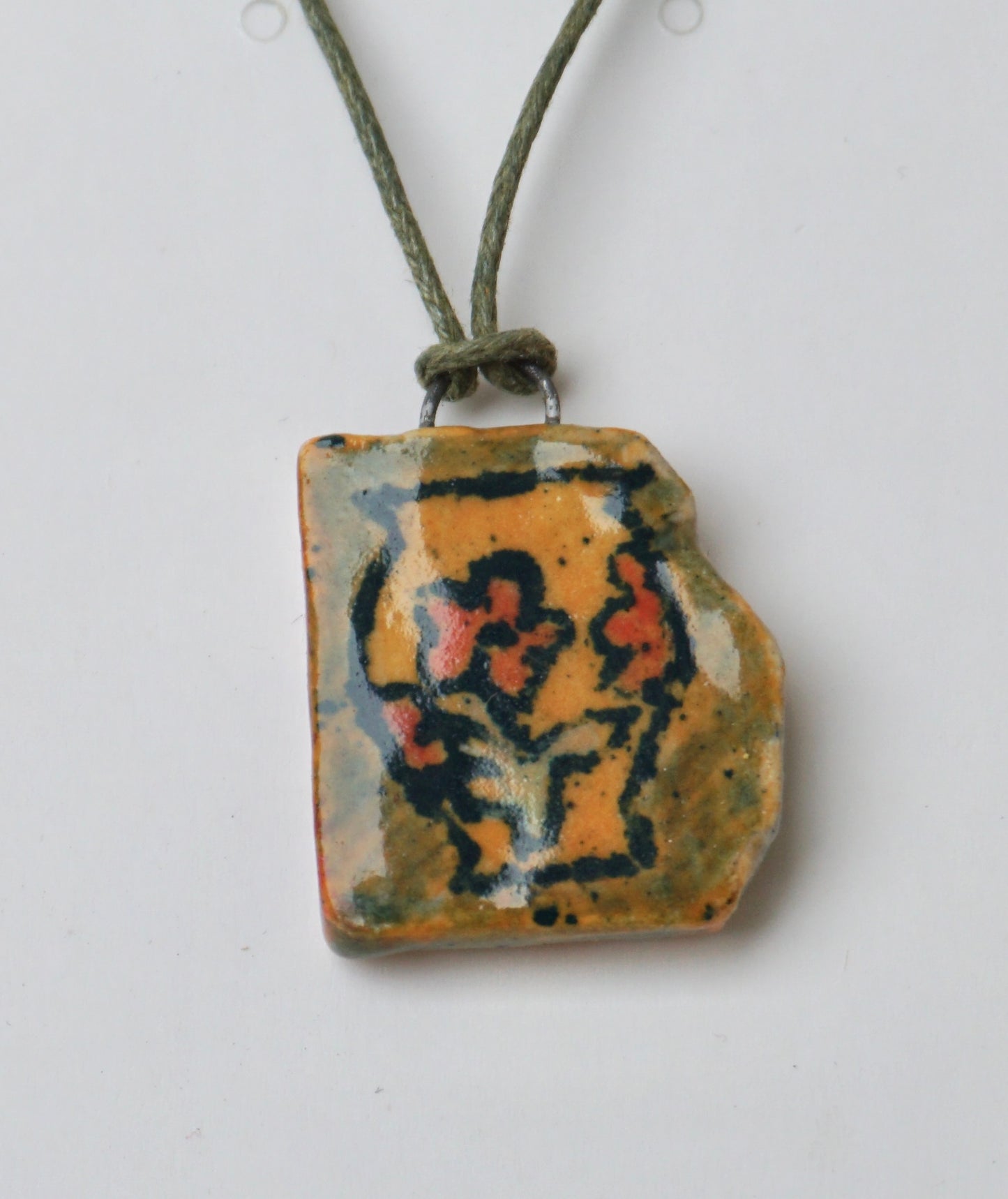 Orange Vase Necklace