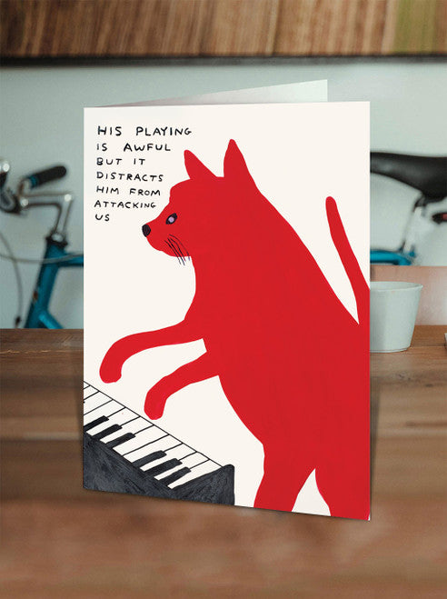 Piano Playing Cat-Neighbourhood Store