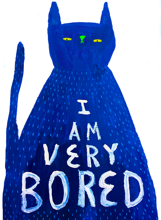 I Am Very Bored Sticker