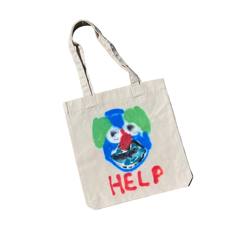 ‘HELP’ Organic cotton tote bag-Neighbourhood Store