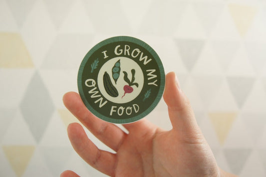 I Grow My Own Food - Waterproof Vinyl Sticker