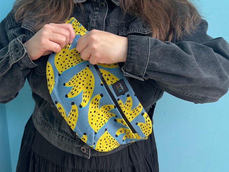 Bananas Denim Bum Bag