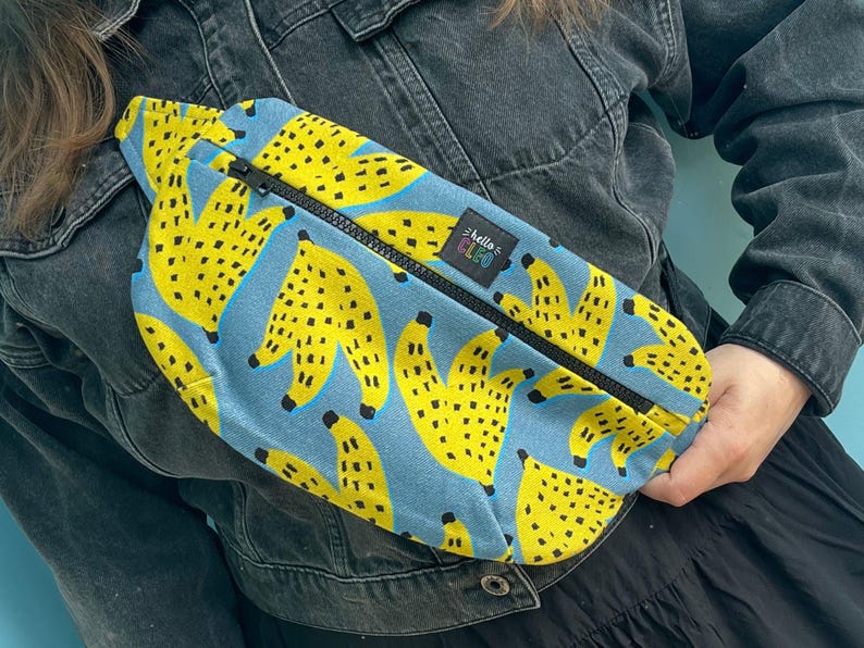 Bananas Denim Bum Bag