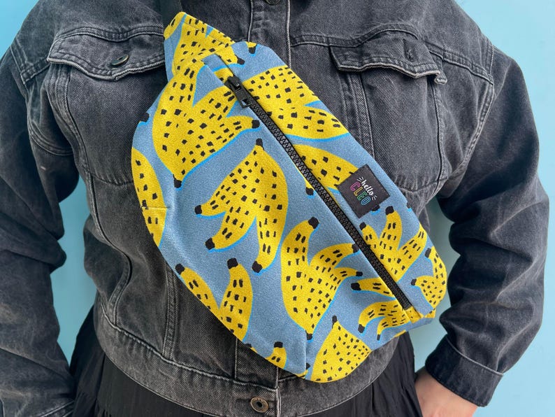 Bananas Denim Bum Bag