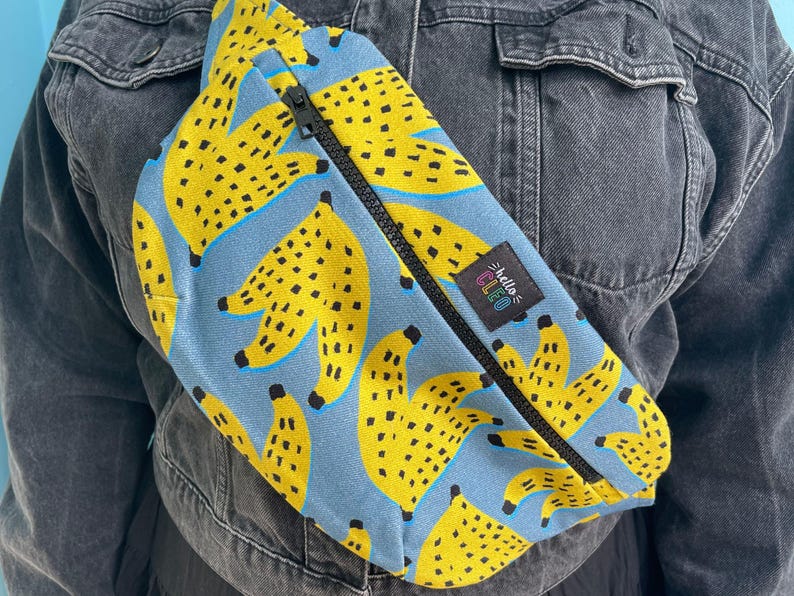 Bananas Denim Bum Bag