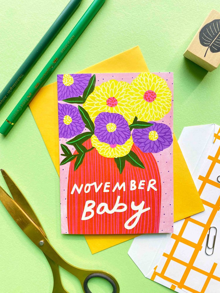 New Baby Card - One For Each Month