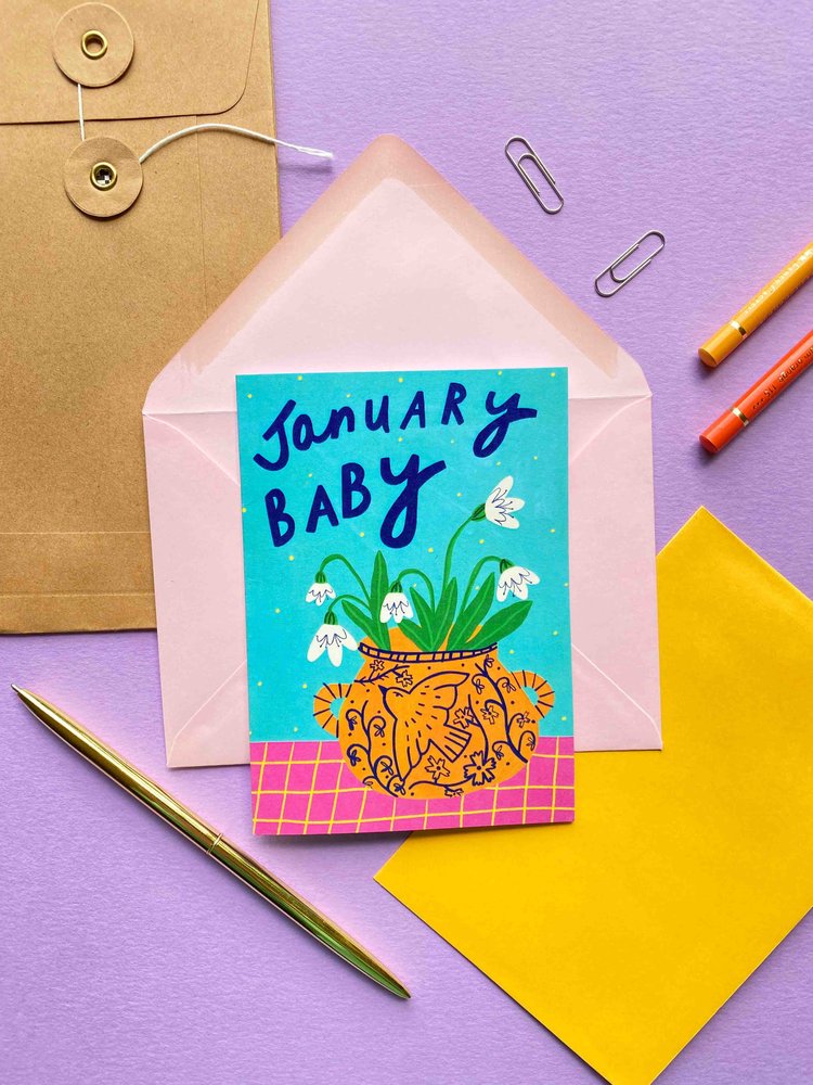 New Baby Card - One For Each Month