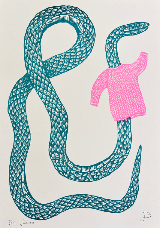 Semi Snaked - Riso Print-Neighbourhood Store