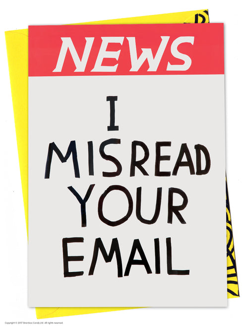 News - Misread Email-Neighbourhood Store