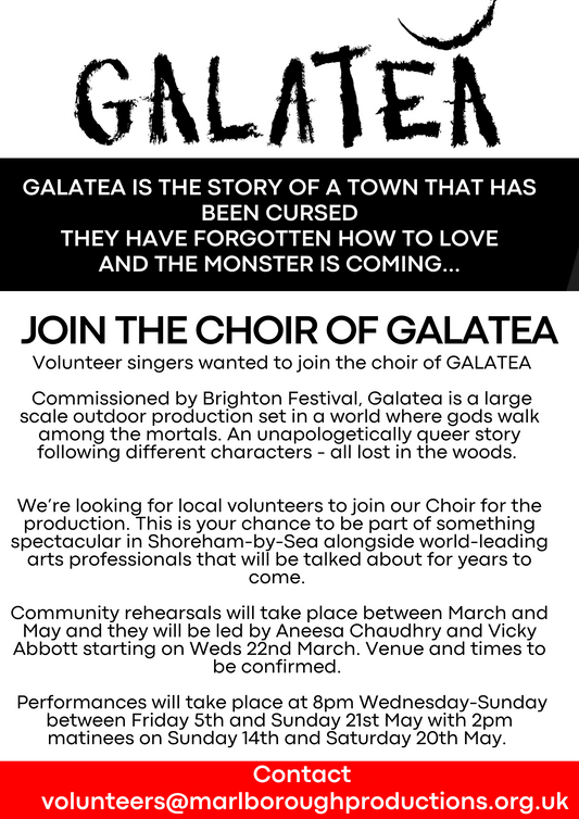 Volunteer singers wanted to join the choir of GALATEA