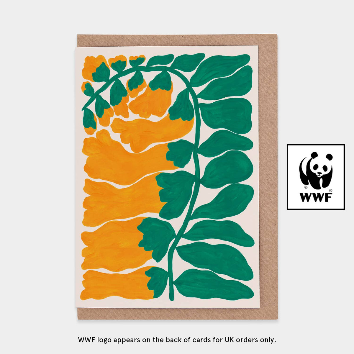 Foxglove WWF Greetings Card