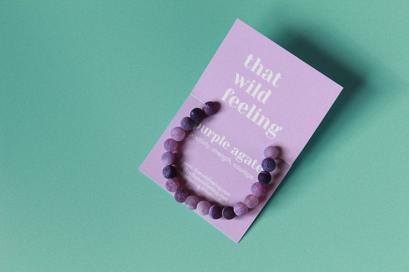 Purple Agate Bracelet-Neighbourhood Store 