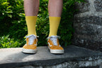 Yellow Wide Rib Socks