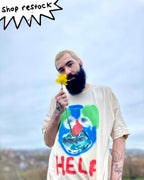 HELP' Skater style T-shirt-Neighbourhood Store 