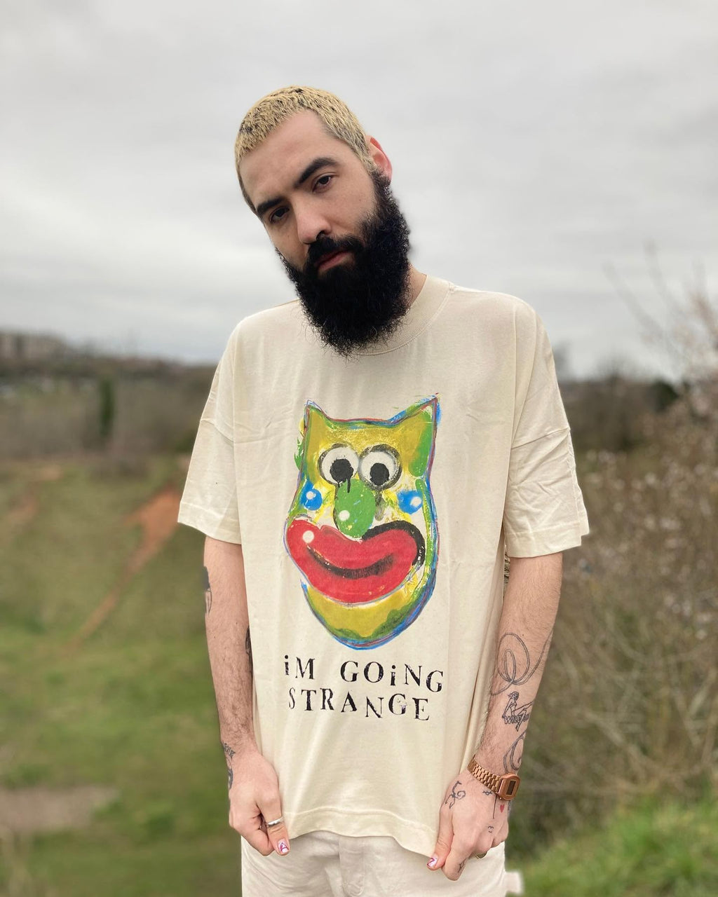 STRANGE' Skater style t-shirt-Neighbourhood Store 