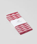 Stripes Burgundy/Natural Napkin Set