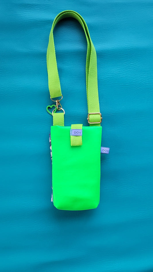 Where is my phone? Shopper Bag in Neon Green Cactus (green fastening)
