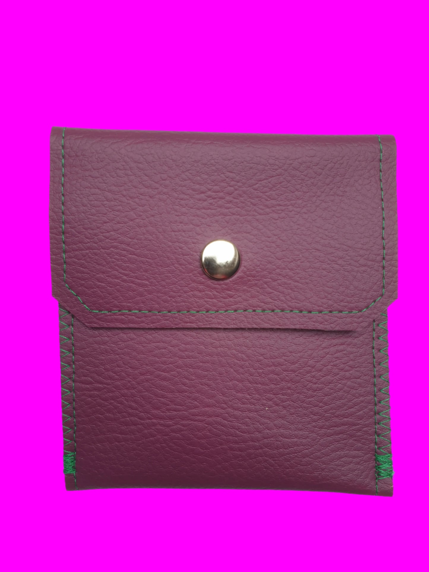 Faux Leather Square Pocket Purse