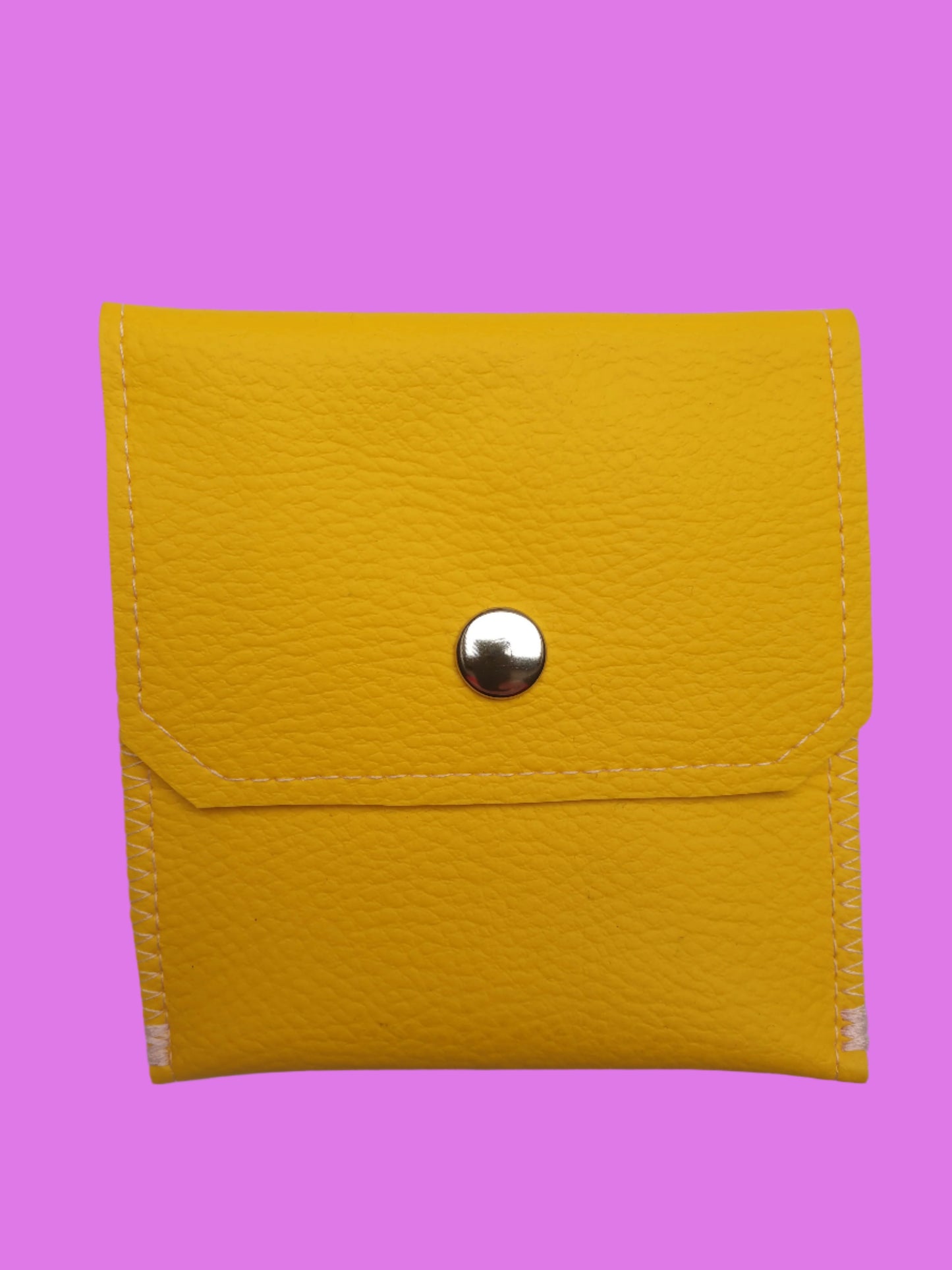 Faux Leather Square Pocket Purse