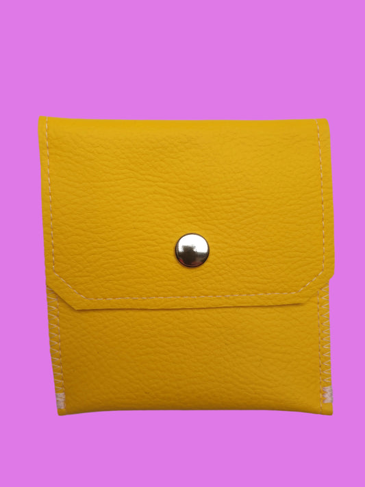 Faux Leather Square Pocket Purse