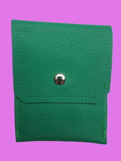 Faux Leather Card Purse