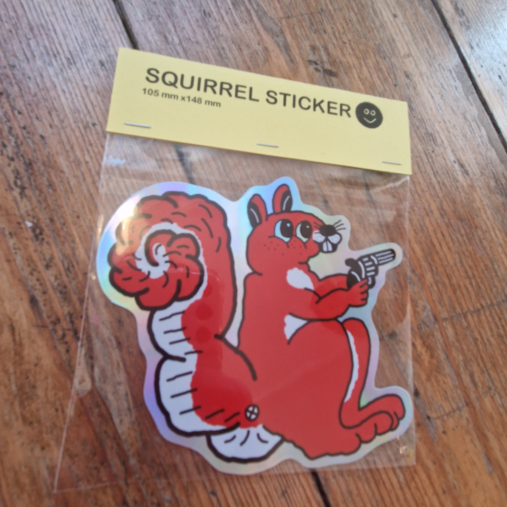 Squirrel Sticker/ Paste Up Style