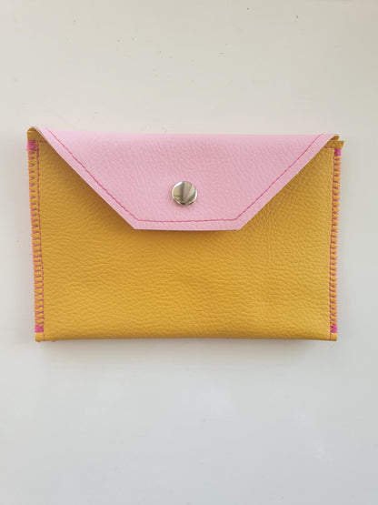 Faux Leather Two Pocket Purse