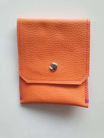Faux Leather Card Purse