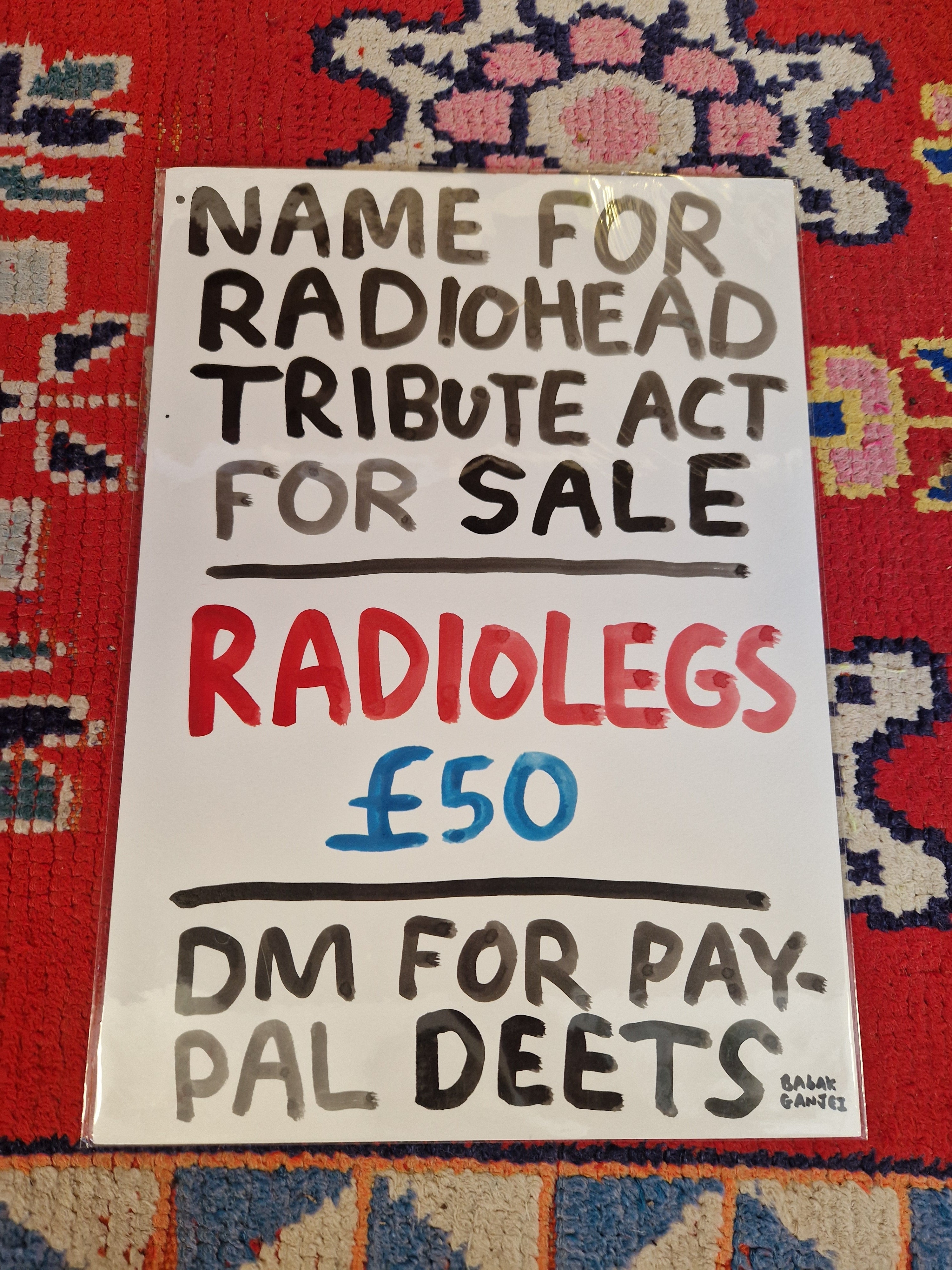 RADIOHEAD TRIBUTE ACT  - ORIGINAL