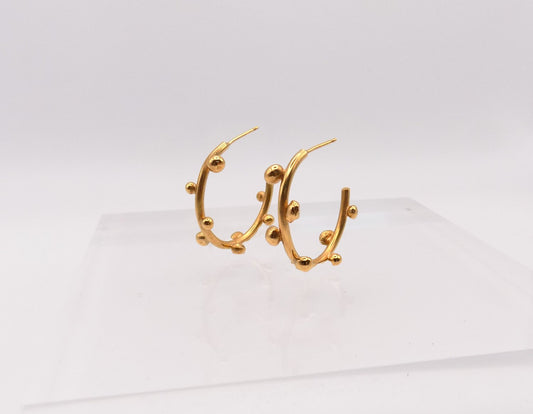 Gold Plated BLOB Earrings