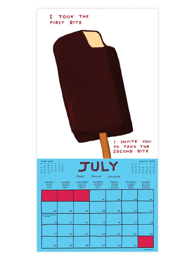 Official and Exclusive David Shrigley 2027 Calendar - PRE-ORDER