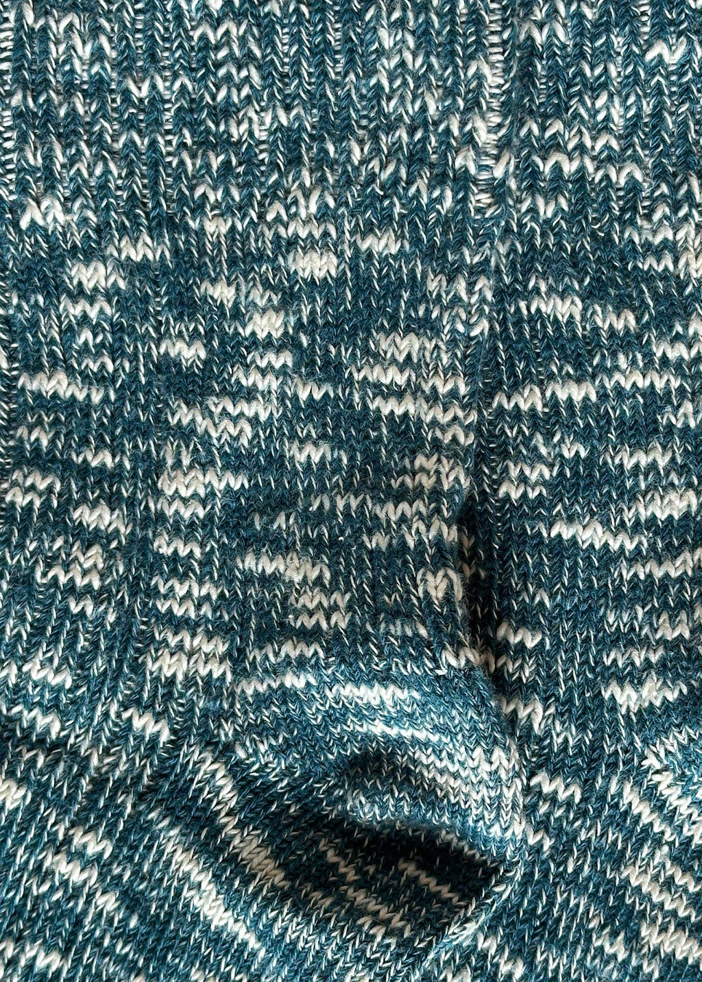 Blue Chunky Knit Socks