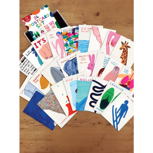 David Shrigley Postcards Gift Boxed - 24 Designs