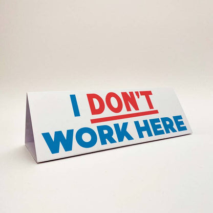 Office Space Three-Sided Desk Sign