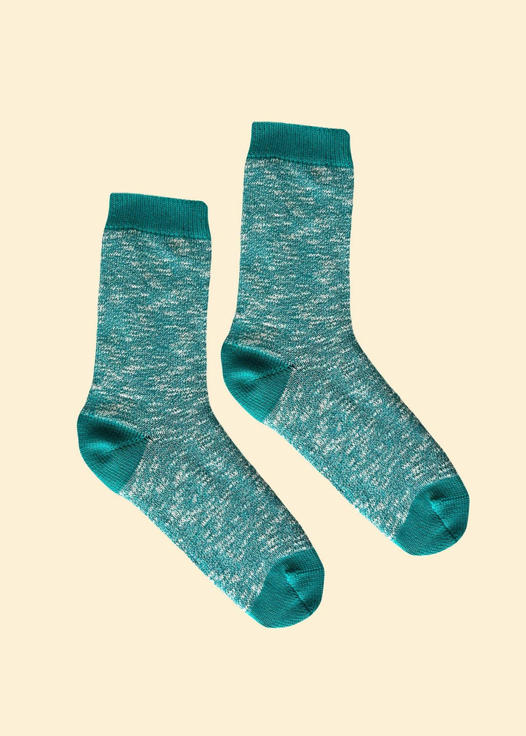 Turquoise Classic Slub Socks