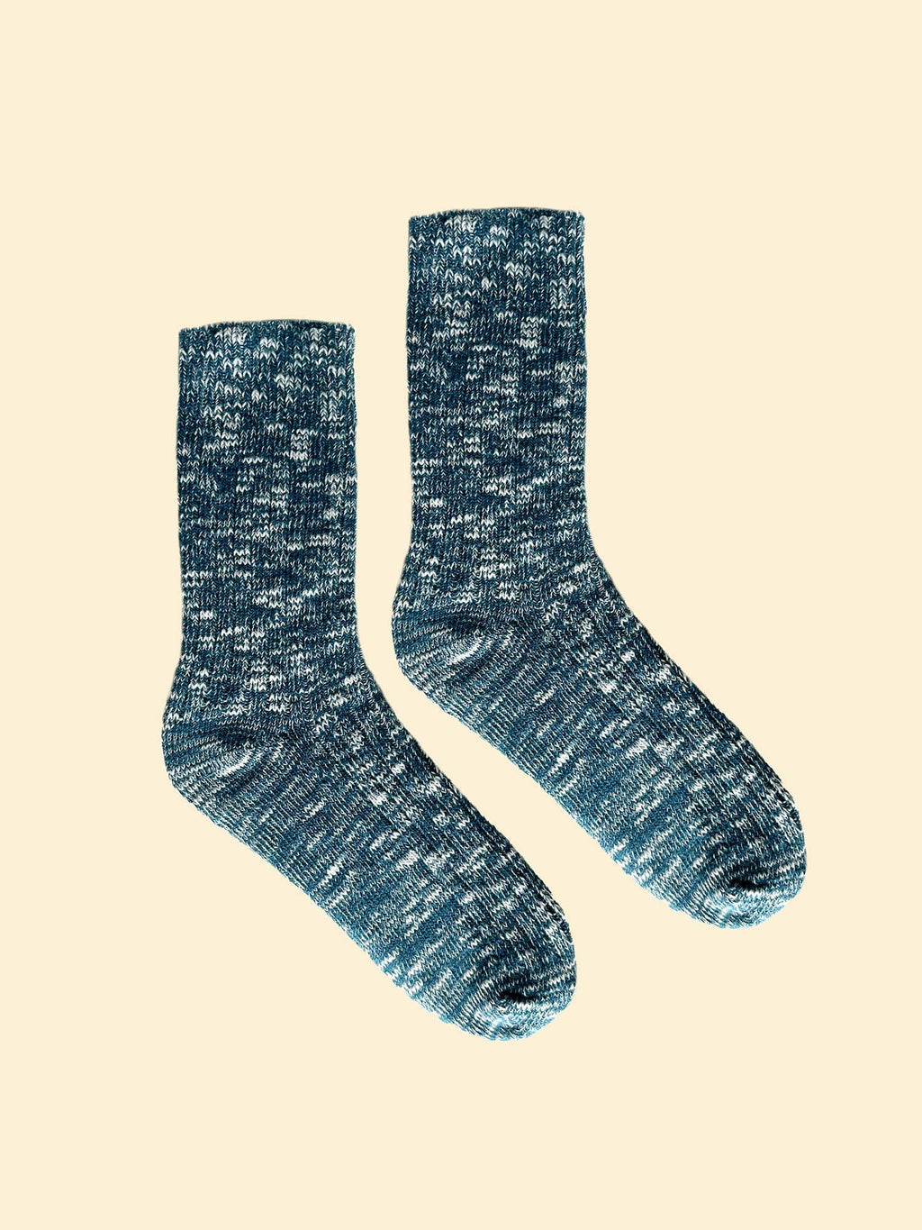 Blue Chunky Knit Socks