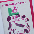 Congratulations Dog Mini Card