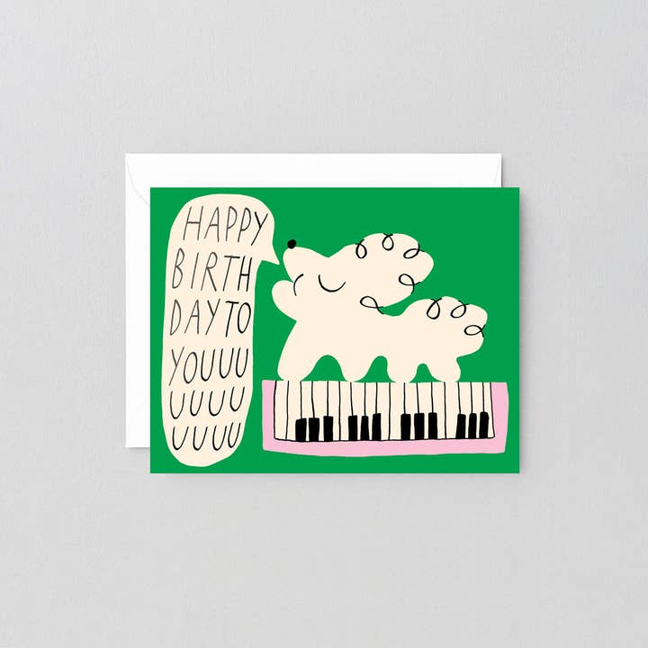 Happy Birthday To You Dog & Keyboard