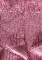 Pink Wide Rib Socks