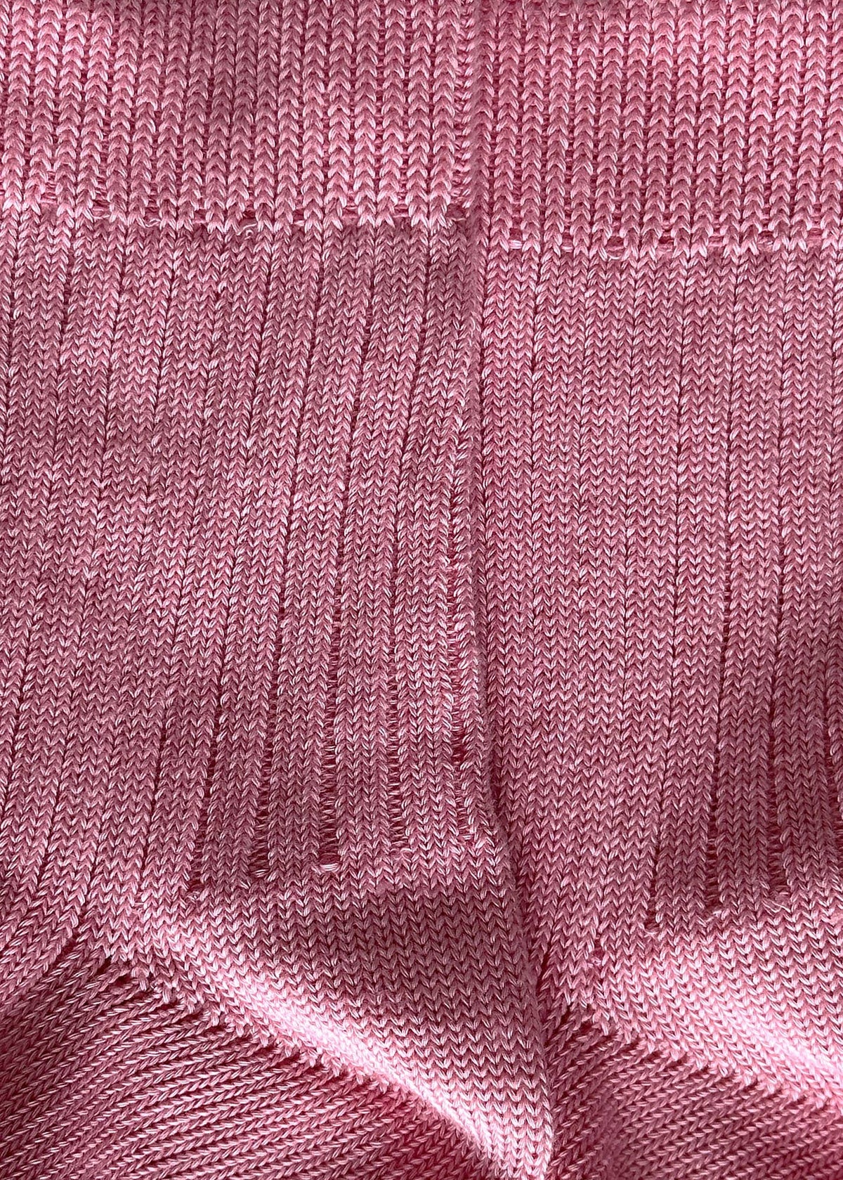 Pink Wide Rib Socks