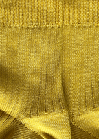Yellow Wide Rib Socks