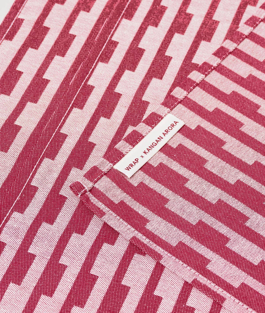 Stripes Burgundy/Natural Napkin Set