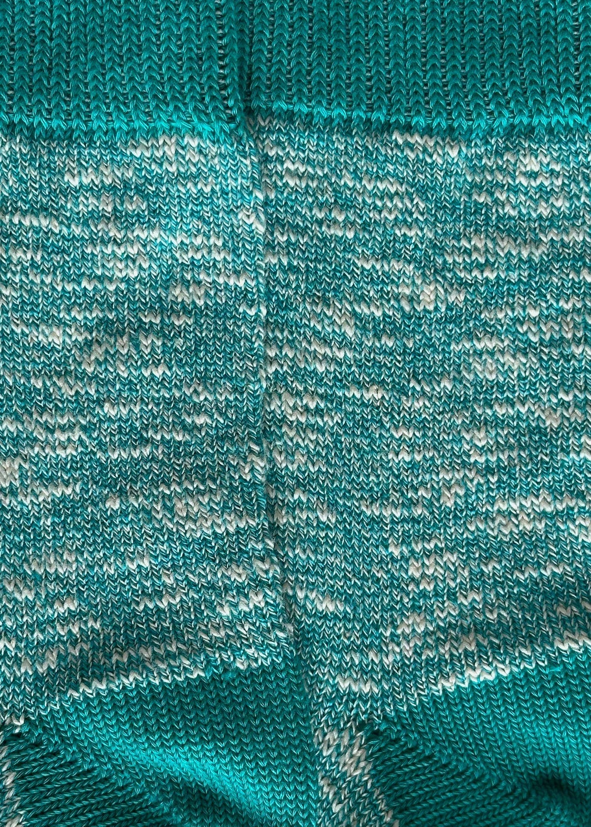 Turquoise Classic Slub Socks