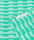 Stripes Turquoise/Natural Napkin Set